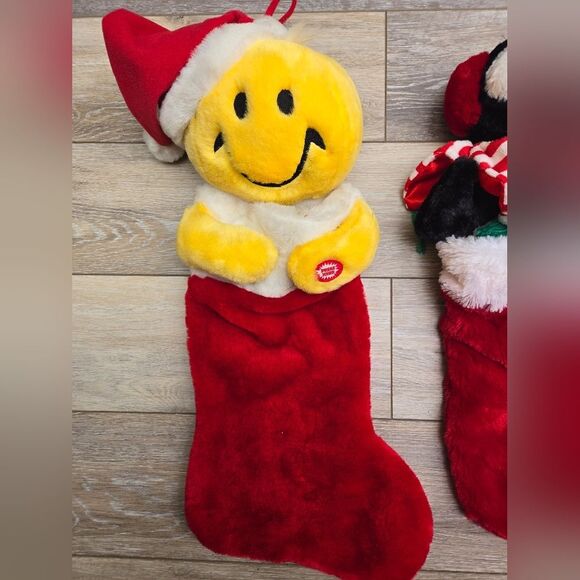 Vintage Giggle Giggle and Wiggle  stocking  smiley face and penguin - Picture 4 of 13